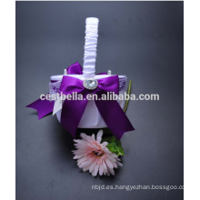 Cesta de la flor de la boda del bebé de la cesta baratos